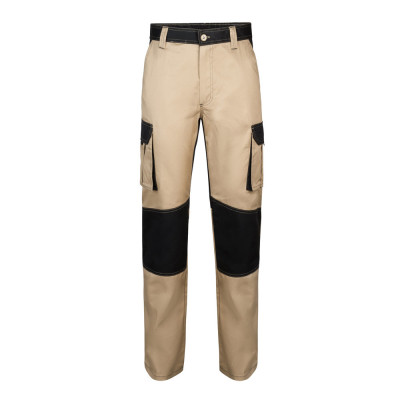 VL NJORD. Two-tone multi-pocket twill trousers (240 g/m²), in cotton (35) and polyester (65)